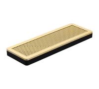 HOODANCOS Rectangle Cigar Humidifier Box Gold with Humidifier System for Tobacco Humidor Desktop Preservation and Management Accessory
