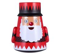 HOODANCOS Red Christmas Iron Candy Case Santa Design, Xmas Present Box for Sweets Storage and Holiday Candy Packaging