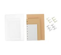 HOODANCOS Refillable Notebook Cover Silicone Mold Set with Binder Rings and 10pcs Fillers for DIY Notebook Making, Easy Demolding, Rectangle Shape, A5 A6 A7 Sizes Suitable for Journal Making