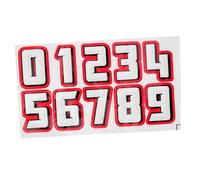 HOODANCOS Reflective Number Stickers for Helmets Large DIY Sports Helmet Decals for Hockey Football Lacrosse Self-adhesive Decorative Numbers for Practice and Competition