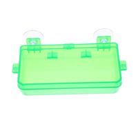 HOODANCOS Reptile Bowl with Suction Cup Large Green Feeding Dish for Bearded Dragons Chameleons Snakes Versatile Water and Food Container with Easy Installation and Detachable Design for