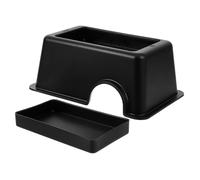 HOODANCOS Reptile Hideout Large Humidifying Plastic Cave for Snake Gecko and Amphibians Stylish Habitat Accessory Suitable for Aquariums and Terrariums Safe Multi-environment Reptile Shelter