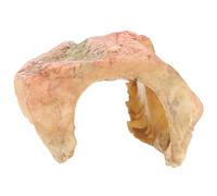 HOODANCOS Resin Reptile Hideout Cave with Basking Platform, Turtle Tank Accessory and Creative Amphibian Habitat Décor for Terrariums and Vivariums