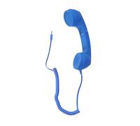 HOODANCOS Retro Telephone Handset Radiation Protection Adjustable Tone Receiver for Cell Phones Classic Blue Design for Enhanced Call Comfort