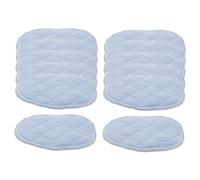 HOODANCOS Reusable Cotton Breastfeeding Pads for Maternity, Washable Nursing Pads with 6-Layer Water Absorbent Design, Soft Light Blue Feeding Cushions, 30pcs for Leak Protection