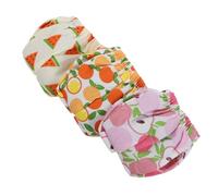 HOODANCOS Reusable Pet Diapers for Sustainable Pet Care and Busy Owners 3pcs Washable Leakproof Polyester Diapers with Adjustable Waist 14-15cm for Squirrels and Hamsters