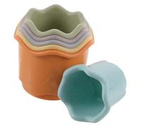 HOODANCOS Reusable Plastic Bunny Cups for Rabbits Food Hiding Stacking Bowls Safe Feeding and Play Cups for Rabbit Enrichment and Fun