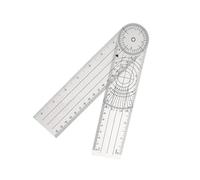HOODANCOS Rotary Goniometer PVC Ruler Accurate Measurement Plastic Protractor Clear Reading for Evaluation