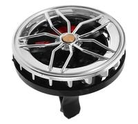 HOODANCOS Rotating Car Air Freshener Vent Clip Cologne Scent, Silver Wheel Hub Design Red Caliper, Aromatherapy Diffuser for Vehicle Interior Air Outlet