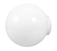 HOODANCOS Round Acrylic Lampshade Globe Lampshade Acrylic Milky White Spherical Accessory 250mm with 120mm Fitting for Outdoor Wall Sconce and Chandelier Use on Porches