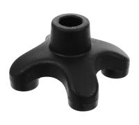 HOODANCOS Rubber Crutch Tips Replacement for Walking Sticks and Hiking Poles, Black Non- Cane Covers Providing Safety Enhancement and Preventing Sinking into Mud Or Snow, for Outdoor