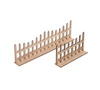 HOODANCOS Scale Wooden Farm Picket for Dollhouse Micro Landscape Decoration Realistic Texture Material for Succulents Mini Animals and Small Gardens