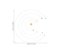 HOODANCOS Science Themed Atom Model Hanging Mobile - Large Balanced Dynamic Pendant Solar System Mobile for and Adults, Classroom and Nursery Space Decor, Modern Physics Wind Chime