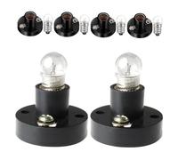 HOODANCOS Screw Light Bulb Holder with Bulbs Lamp Base for Student Science Experiments Installation High-strength Material for Consistent Illumination Educational Kit