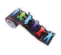 HOODANCOS Self-adhesive Jumping Bulletin Board Border Sticker Energetic Classroom Decor with Dots Pattern Trim for Chalkboard Wood Metal Glass Surfaces Motivating Dance Illustrations for