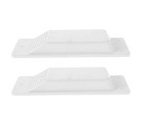 HOODANCOS Shipping Container Air Vent Cover with Enhanced Ventilation White Plastic 2pcs Versatile Application for Transportation Industry and Logistics for Trailer Side Air Vents and Truck