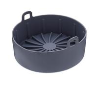 HOODANCOS Silicone Handheld Steam Basket 7.5 Inch Air Fryer Accessory Non-stick Bbq Plate Multifunctional Pad for Home Kitchen Cooking Supplies