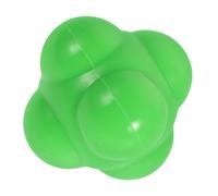 HOODANCOS Silicone Hexagonal Reaction Ball Large Green Portable Reflex Training Sphere for Speed Agility and Hand-eye Coordination Fitness Exercise