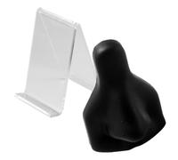 HOODANCOS Silicone Nose Model Piercing Practice Body Part Simulation Flexible Fake Nose Display Acrylic Stand for Body Art