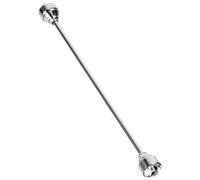 HOODANCOS Silver Collar Stay Bar for Men with Lightweight Design and Rhinestone Decoration, Copper Necktie Pin for Shirt Collar and Special Occasions like Father’s Day or Birthdays