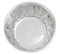 HOODANCOS Silver Decorative Metal Bowl Handcrafted Thai Artisanal Dining Bowl for Restaurant Hotel Household Food Storage and Serving Snacks