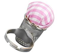HOODANCOS Silver Finger Pin Cushion with Metal and Cotton Cloth, Securely Fix Needles and Provide A Secure Place to Store Pins, Fashionable and Creative Design for Women’s Sewing