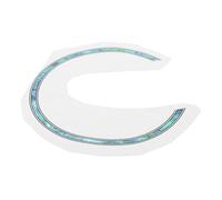 HOODANCOS Sky-blue Self-adhesive Guitar Sound Hole Decal Rosette Inlay Sticker for Classical Guitar Ukulele Removable Decorative Ring with Color-shifting Flower Design Easy Application