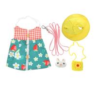 HOODANCOS Small Animal Leash Rabbit Harness Vest with Hook Comfortable Pet Clothing for Outdoor Walking and Parties Suitable for Rabbits and Bunnies Random Color