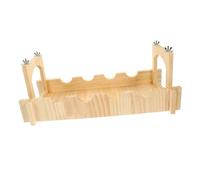 HOODANCOS Small Pet Hanging Bridge Wooden Hideout for Hamsters Guinea Pigs and Chinchillas Climbing Toy Accessory for Cage Habitat Enrichment