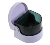 HOODANCOS Smart Jewelry Cleaning Machine Silver Cleaner for Jewelry Coins Dentures Tooth Cleaner White Mini Bath