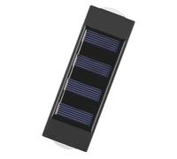 HOODANCOS Solar Outdoor Wall Lights Double Head Waterproof with Ip65 Protection, Automatic Charging, Black PVC Material, for Garden Wall and Corridors Lighting