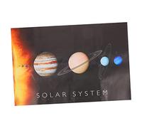 HOODANCOS Solar System Educational Poster Outer Space Banner for Classroom Early Childhood Learning with Vivid Planets and Astronomy Science