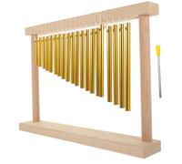 HOODANCOS Solid Copper Twenty-tone Teaching Wind Chimes with Drumstick Crisp Sound Brass Bars Musical Instrument for Early Education and Home Decoration