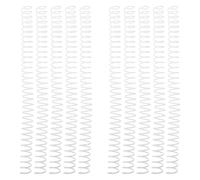 HOODANCOS Spiral Binding Coils Plastic Binder Rings 10pcs for Loose Leaf Notebooks Easy to Use and Reusable Suitable for Office and School Use