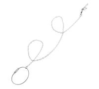 HOODANCOS Stainless Steel Bird Harness Chain Leash with Swivel Buckle for Parrot Training and Outdoor Flying Anti-bite Foot Ring for Cockatiel and Large Pet Birds