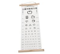 HOODANCOS Standard Eye Chart Wall Hanging Visual Testing Chart for Home School Classroom Supply Material with Clear Printing for Accurate Eyesight Exam and Growth Monitoring
