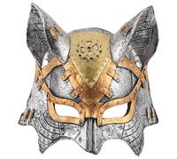 HOODANCOS Steampunk Half Face Fox Mask Pu Material for Adults with Secure Fit and Breathable Comfort, for Masquerade and Cosplay Parties a Vintage Carnival Costume Accessory