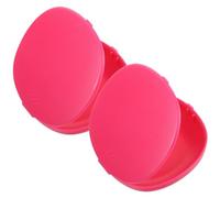 HOODANCOS Storage Box 2Pcs Silicone Portable Case for Holder Compact Design Keeps Clean Reusable Period Storage Box for-The-Go Care