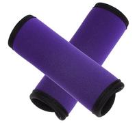 HOODANCOS Strength Training Barbell Grips 2Pcs Non-Skid Polyester Pads for Weightlifting Dumbbell Horizontal Bars Cover in Purple
