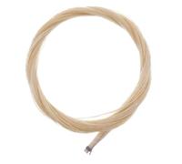 HOODANCOS String Instrument Accessory and Bass Bow Natural Erhu Horse Hair Replacement, Unbleached Horsetail Pre-tied and Sealed End, Lightweight Sturdy for Beginner and Student Use