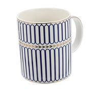 HOODANCOS Striped Ceramic Coffee Cup Nordic Style Small Bone China Mug for Home Use Decorative Water Cup Capacity for Coffee Milk Drinks