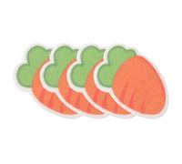 HOODANCOS Sunscreen Cheek UV Protective Stickers and Winter Outdoor Activities and Skiing Cotton Cloth Freeze Protection Face Stickers Face Stickers 4pcs Orange with Back Adhesive