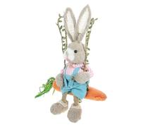 HOODANCOS Swing Rabbit Garden Statue Lovely Rabbit Figure Tree Hanging Animal Sculpture