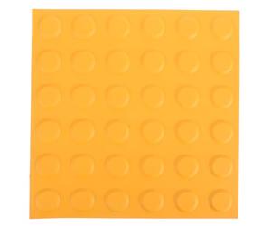 HOODANCOS Tactile Blind Bricks 30x30cm Solid Orange Dots Practical Walkway Floor Stickers for Visually Impaired Outdoor Sidewalks and Indoor Path Guidance