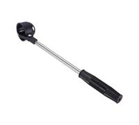 HOODANCOS Telescopic Golfing Ball Collector Golf Ball Locking Scoop Abs Stainless Steel Shaft Space-saving Design Professional Golf Picker beyond Boundary Fence Use