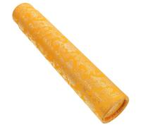 HOODANCOS Telescoping Scroll Box with Elegant Brocade Pattern Calligraphy Storage Tube Protects Posters and Artwork from Creases for Mailing and Art Storage