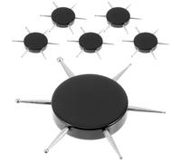 HOODANCOS Tool Acrylic Structure, Rotating Steel Material Painting Dot 6pcs Professional Dotting for Precise Placement and Bead Release Stainless Nail Manicure for Commuting
