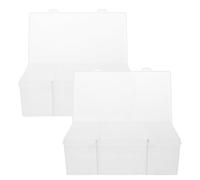HOODANCOS Trading Card Storage Case and Multiple Slots with Dividers 2pcs for Visibility and Organisation for Cards and Trading at Gatherings and Tournaments