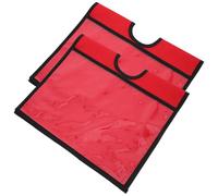 HOODANCOS Traffic Cone Sleeves 2 Pack Red Durable Covers for Traffic Cone Outdoor Warning Signal Sign with Maximum Visibility 22.44X12.99In