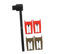 HOODANCOS Turntable Vinyl Needle Replacement with Gold Red Stylus for Phonograph Noise-reducing Cartridge and Cleaning Brush for Dust Removal Compatible with Various Vinyl Records